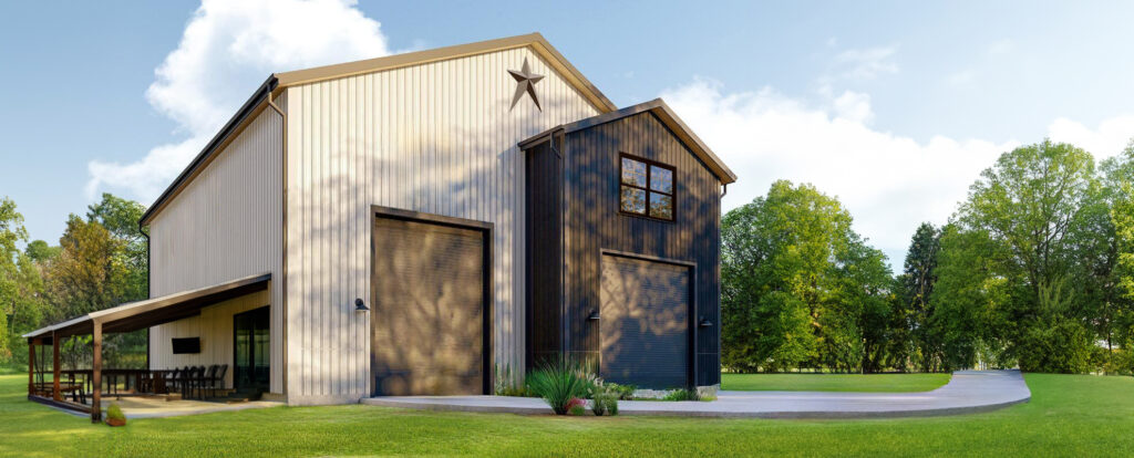 LongStar steel building tall barn workshop garage barndominium