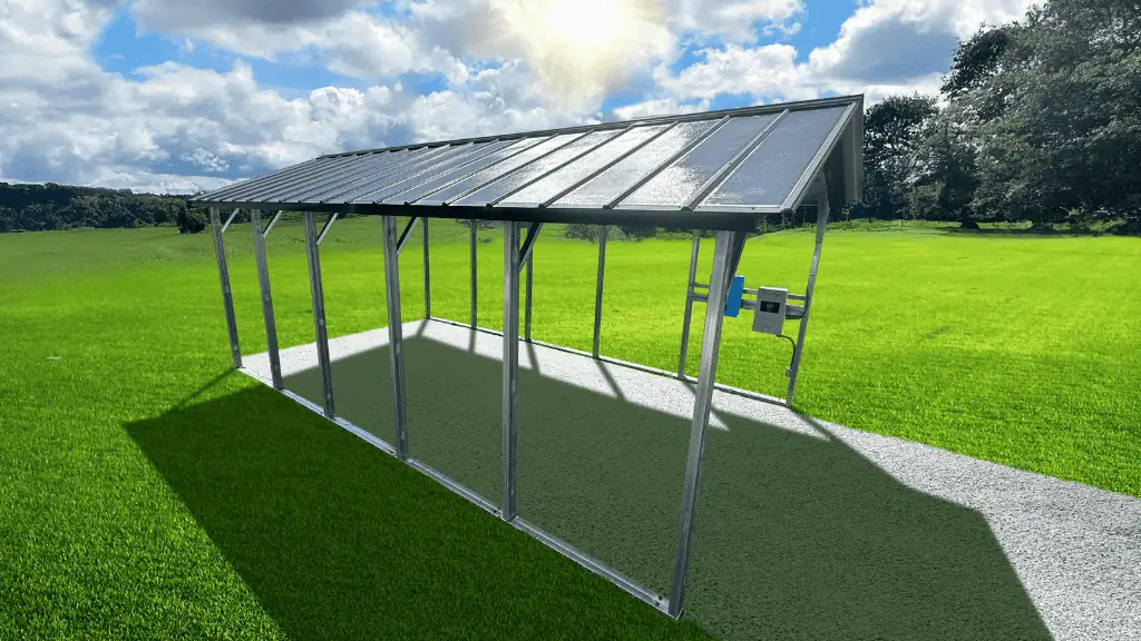 15x35x12 Solar Carport